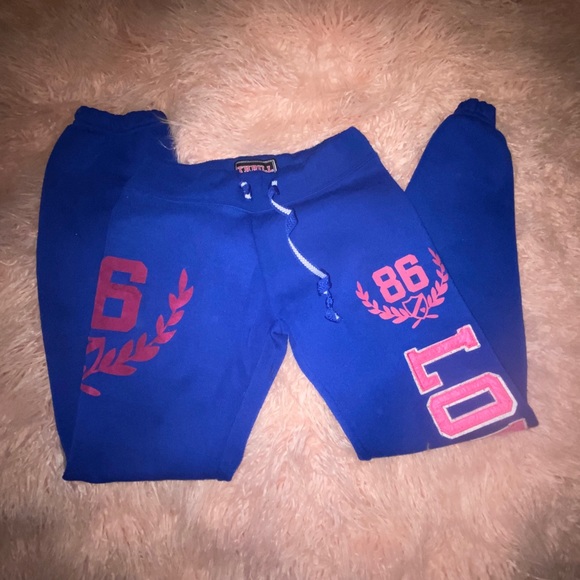 Thrill Pants - ❤️3 for $20 ❤️ Blue and pink sweatpants